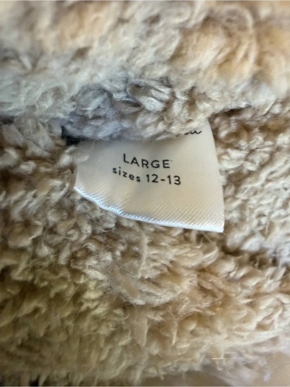 Rylee + Cru Cozy Bear Kids Slippers - Light Brown Plush